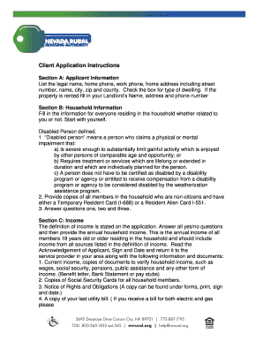 Client Application for Weatherization Assistance