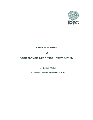 Accident and Near-Miss Investigation Form