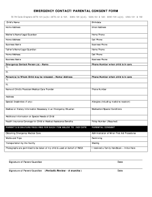 Philadelphia Freedom Valley YMCA Day Camp Registration Form