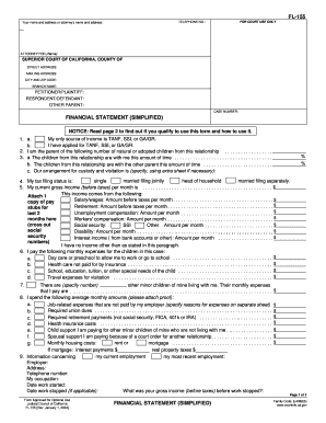 California Financial Statement Simplified