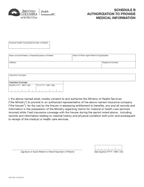 Authorization to Provide Medical Information
