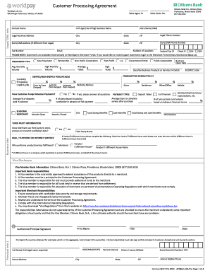 Customer Processing Agreement