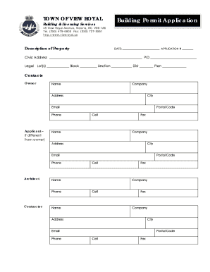 Building Permit Application Form - bviewroyalcab