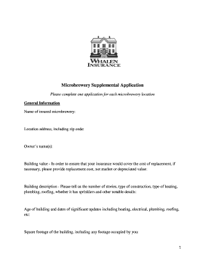 Microbrewery Insurance Application