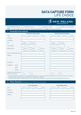 Life Choice Insurance Application Form