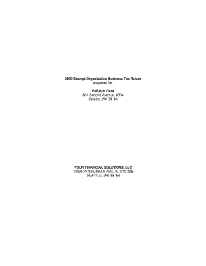 2009 Form 990 Tax Return