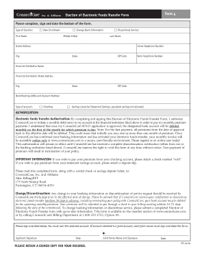 ConnectiCare Electronic Funds Transfer Form