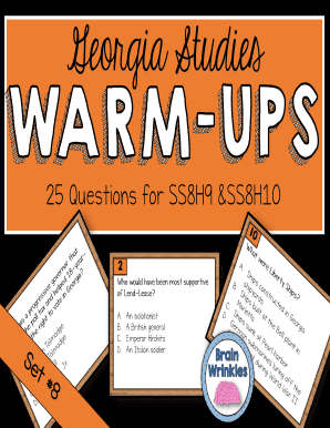 Georgia Studies Warm-Up Questions