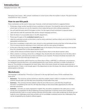 Managing Cover Lessons – MFL