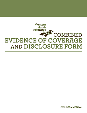 Evidence of Coverage and Disclosure Form