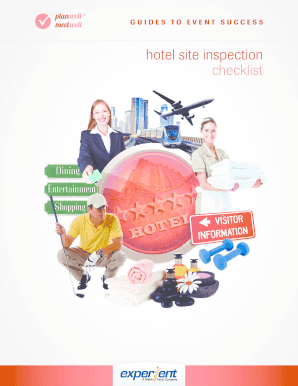 Hotel Site Inspection Checklist