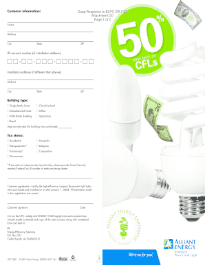 IPL CFL Rebate Claim Form