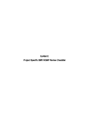 Water Quality Management Plan Review Checklist