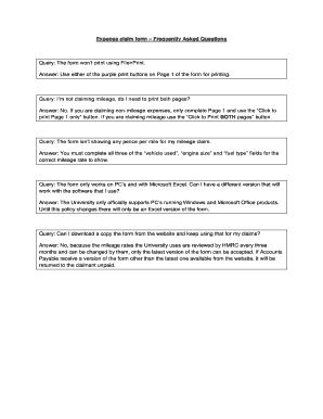 Expense Claim Form