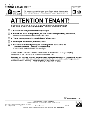 Arizona Residential Lease Agreement