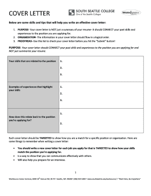 Cover Letter Template