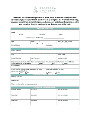 Patient Intake Form