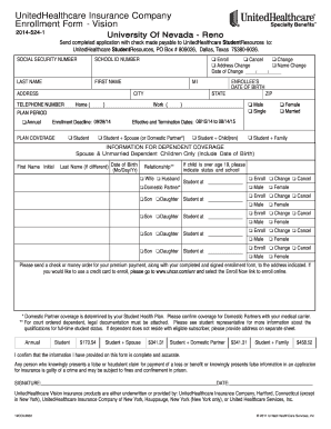 UnitedHealthcare Vision Enrollment Form