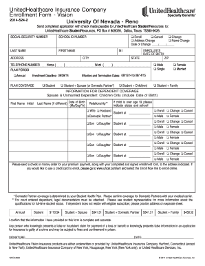 UnitedHealthcare Vision Enrollment Form