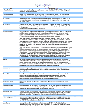 Tax Terms Glossary