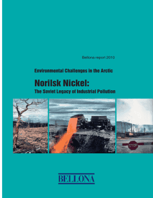 Environmental Challenges in the Arctic Norilsk Nickel - network bellona