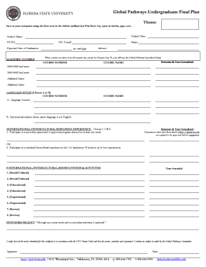 Global Pathways Undergraduate Final Plan
