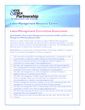 Labor-Management Committee Assessment