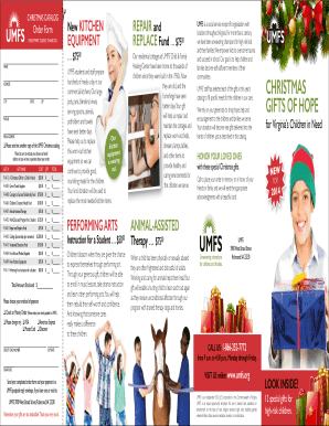 UMFS Christmas Gift Order Form