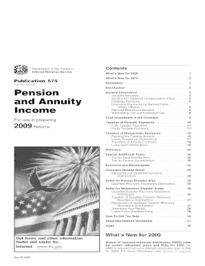 IRS Publication 575 Pension and Annuity Income