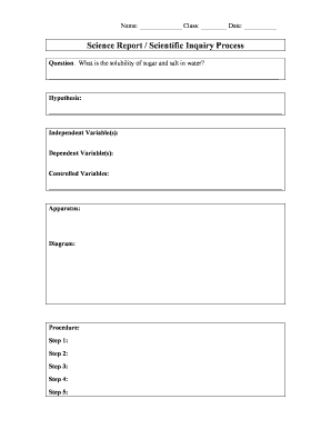 Science Report on Solubility of Sugar and Salt