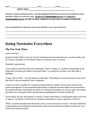 Article Annotation Assignment