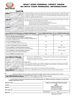 General Credit Union Privacy Notice