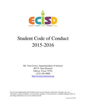 Student Code of Conduct