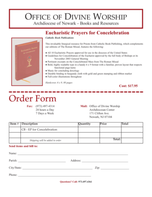 Catholic Eucharistic Prayers for Concelebration