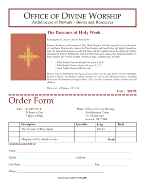 Holy Week Gospel Proclamation Book