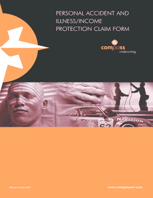 Personal Accident and Illness Income Protection Claim Form