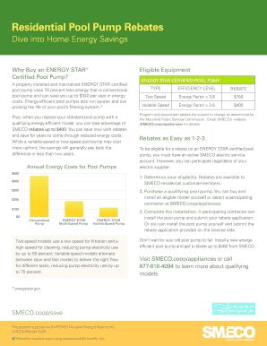 Maryland Pool Pump Rebate Form
