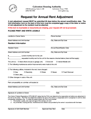 Adjournment petition format - Request for Annual Rent Adjustment - ghatx