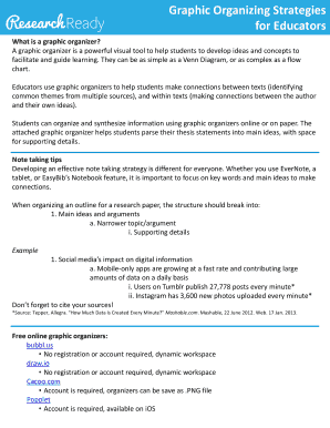 Graphic Organizer for Educators