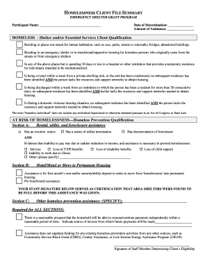 Emergency Shelter Grant Program Application