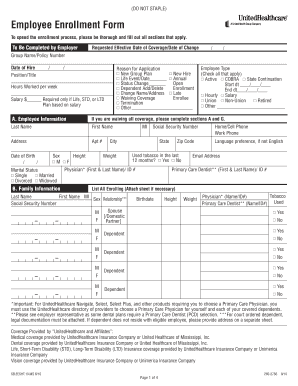 Employee Enrollment Form