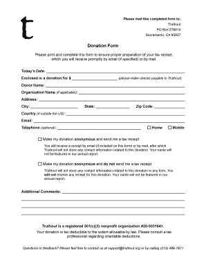 Donation Form