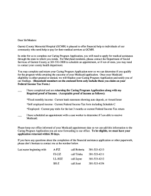 Maryland Caring Program Application