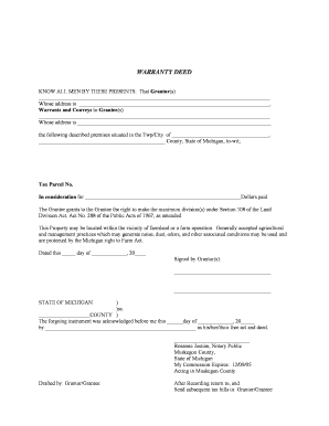 Warranty Deed