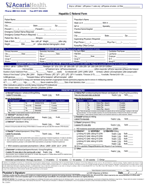 Hepatitis C Referral Form