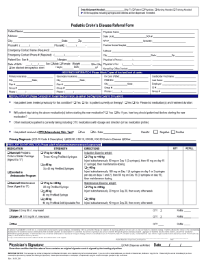 Pediatric Crohn’s Disease Referral Form