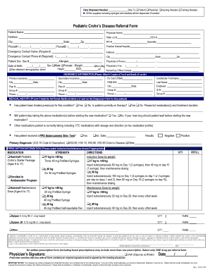 Pediatric Crohn’s Disease Referral Form