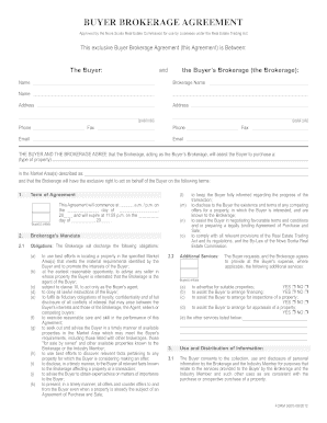 Nova Scotia Buyer Brokerage Agreement