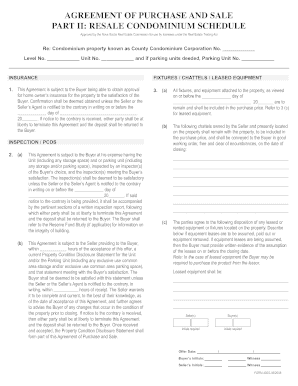 Nova Scotia Resale Condominium Purchase Agreement