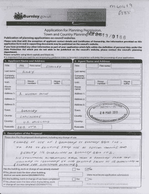 UK Planning Permission Application